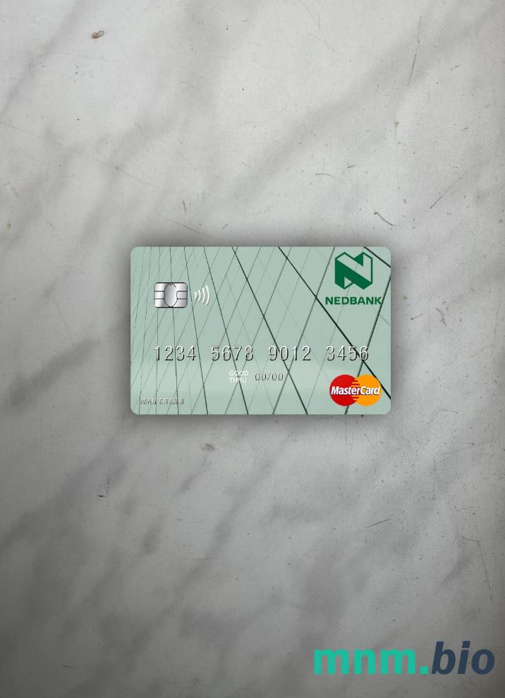 Lesotho Nedbank wygląd zdjęcia mastercard skan PSD + zdjęcie